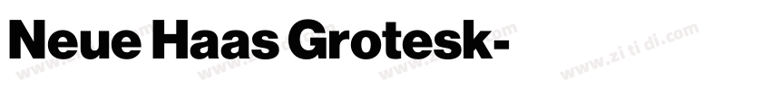 Neue Haas Grotesk字体转换